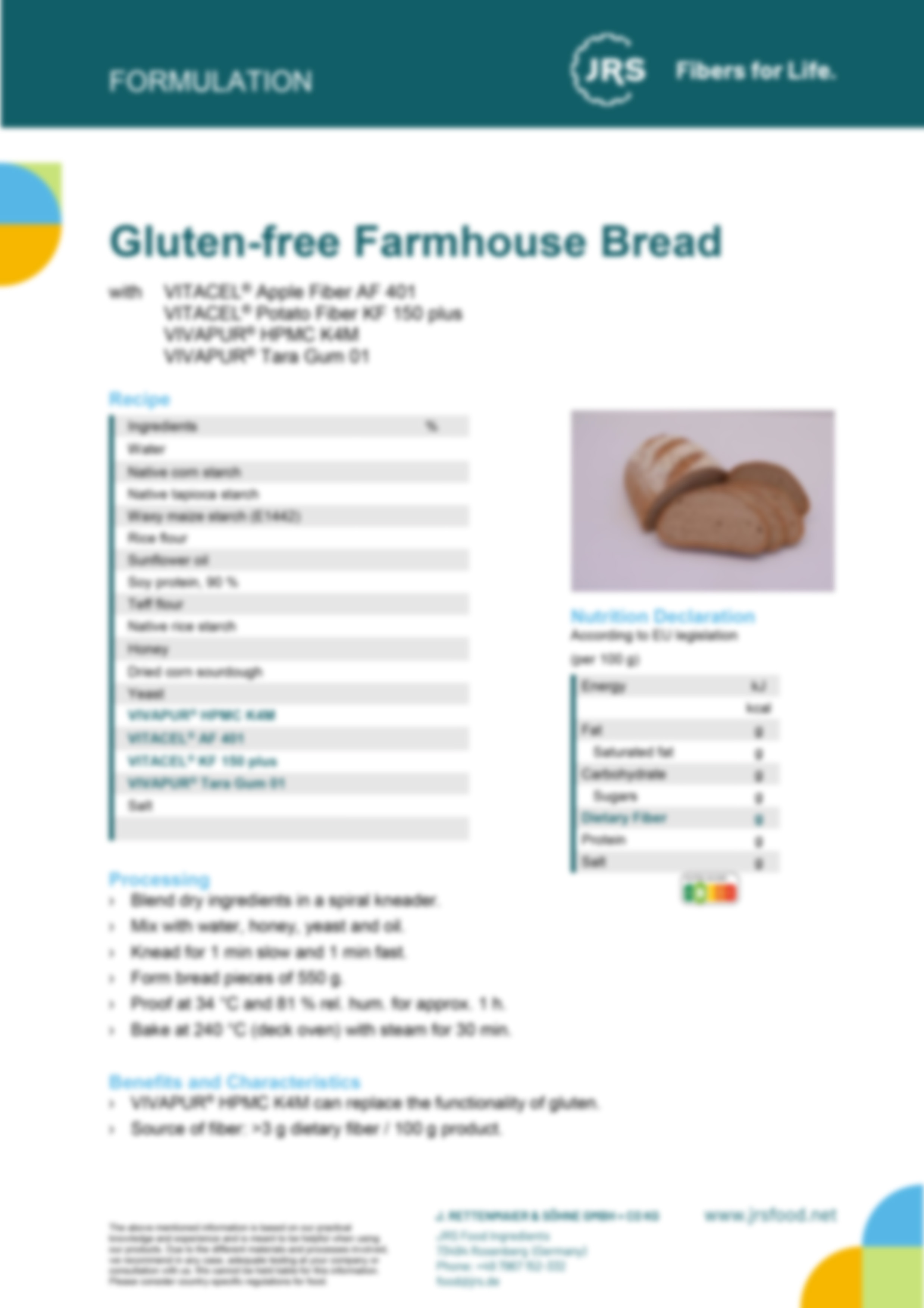 Glutenfreies Landbrot