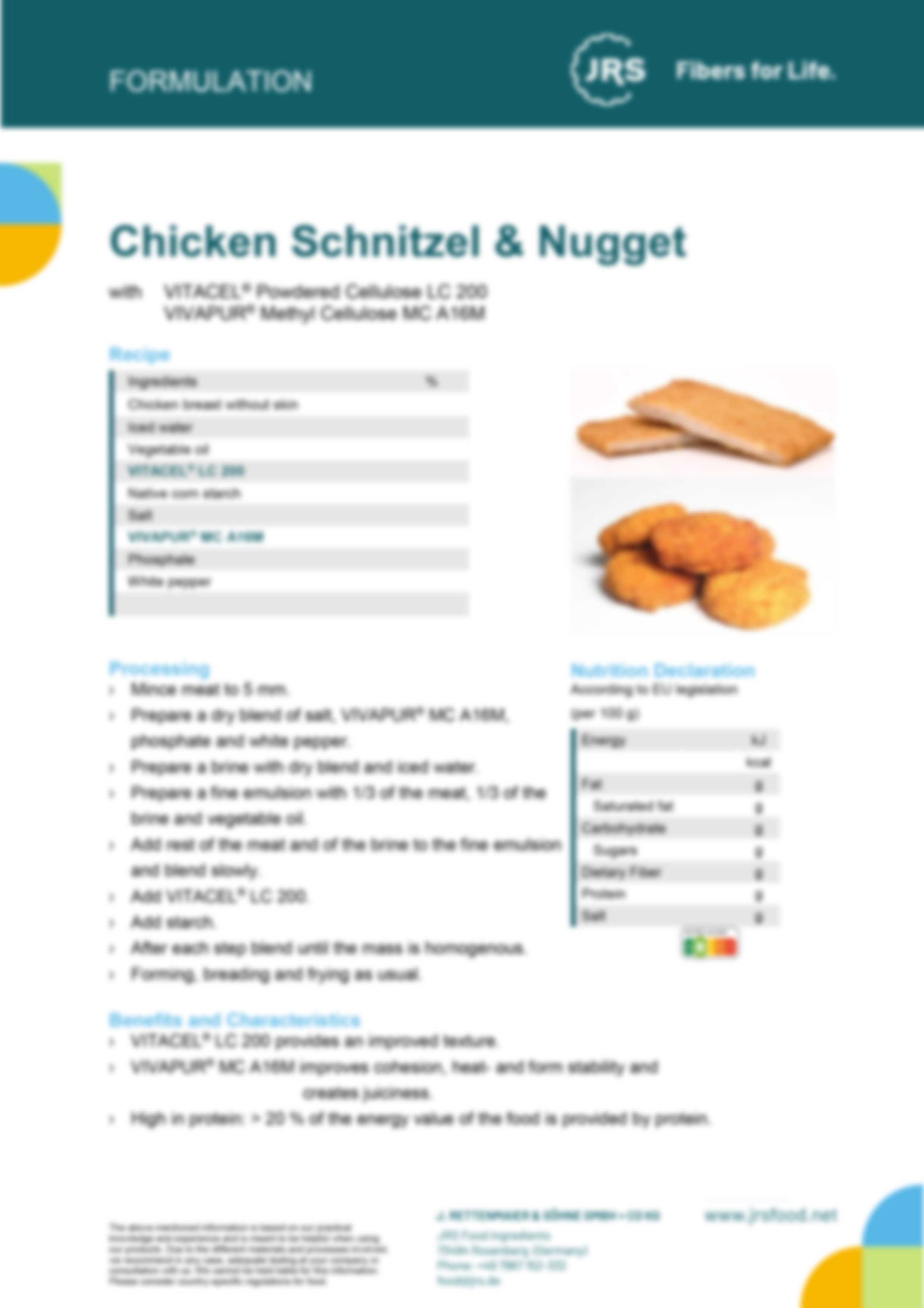 Hähnchenschnitzel / Nuggets
