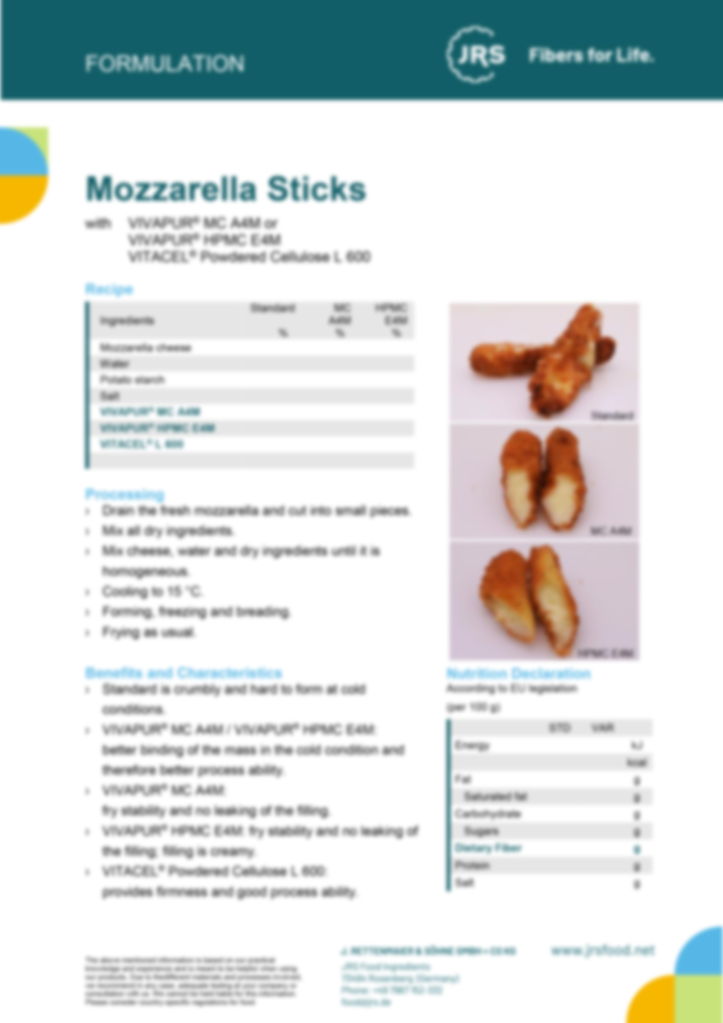 Mozzarella Sticks